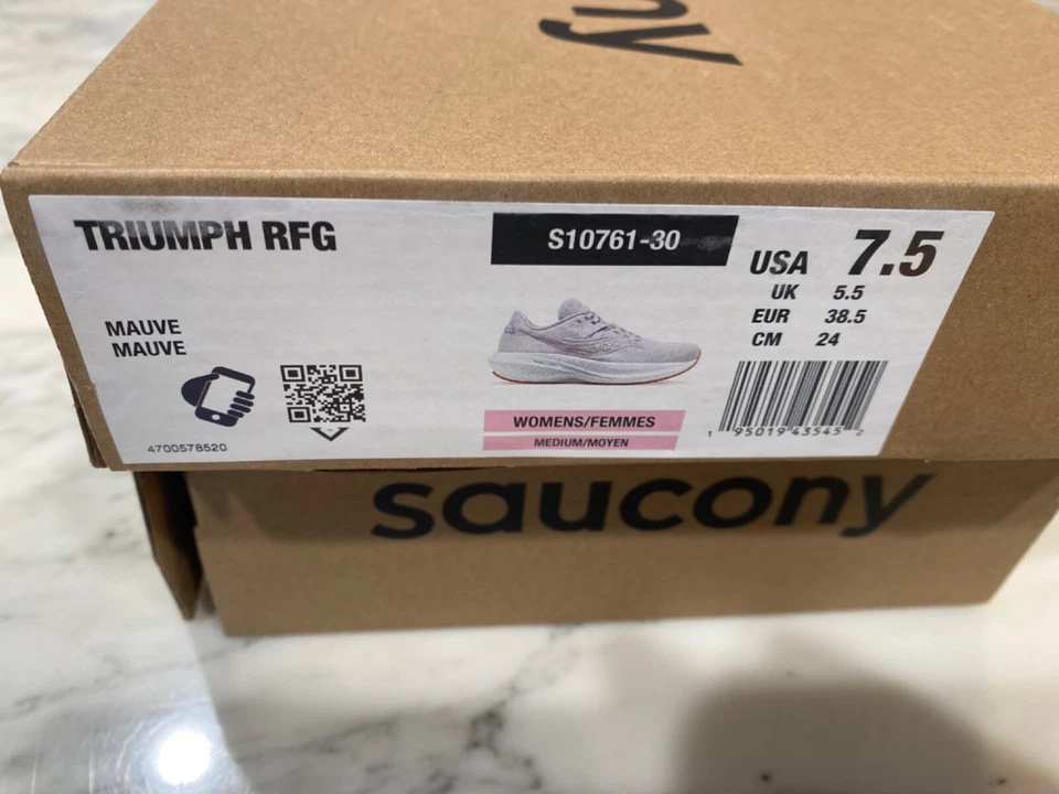 Nuevo Saucony Triumph RFG, Zapato para Correr para Mujer Talla 7.5 EE. UU., 38.5 UE. Malva Foto 3 de 4
