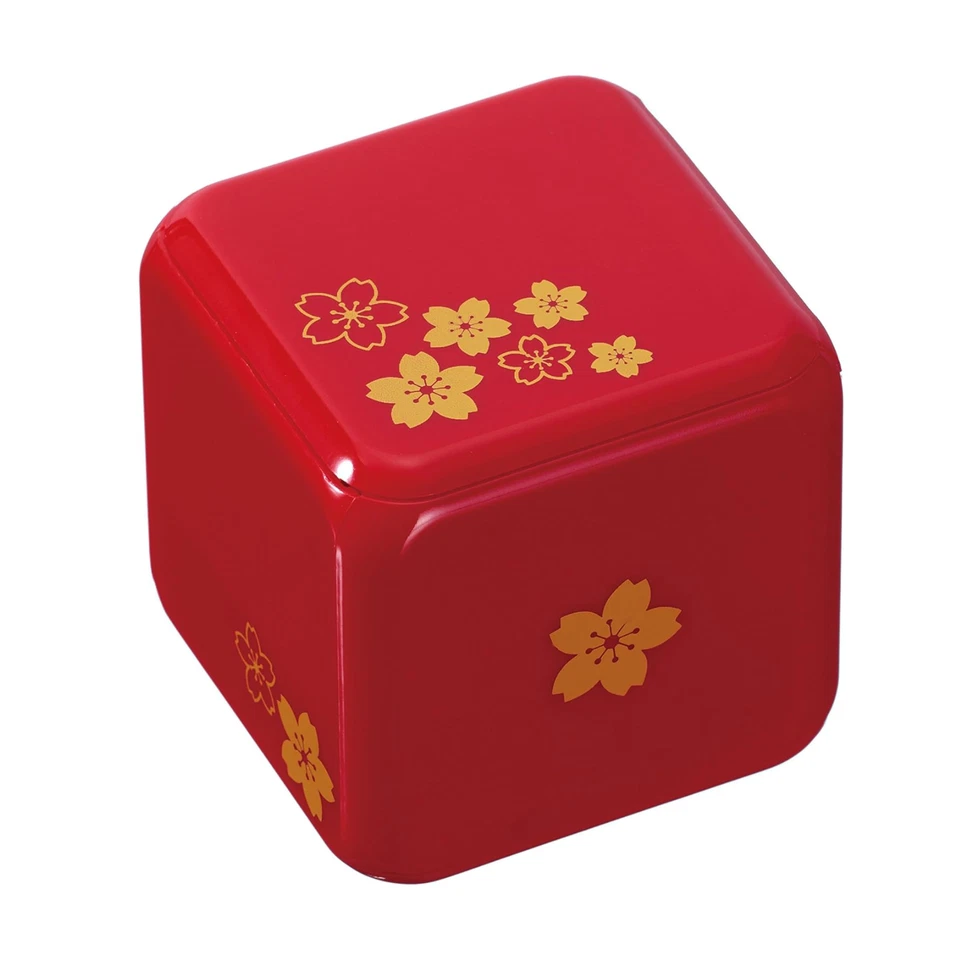 Caja de seguridad japonesa tradicional truco de dados Karakuri rompecabezas rojo mecanismos especiales Foto 3 de 4