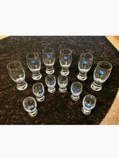 CZECH CRYSTAL SET : 6 GLASSES AND 6 SHOTS STUDIO NOVA. STUNNING