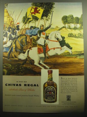 1957 Chivas Regal Scotch Advertisement - 12 Year Old Chivas Regal