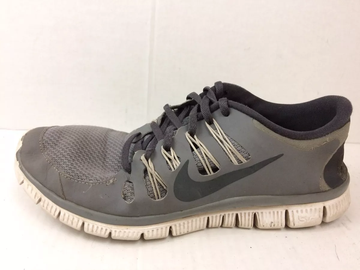 Nike Free 5.0 Mens 9 Med Running Shoes Cool Grey Anthracite White 579959 001
