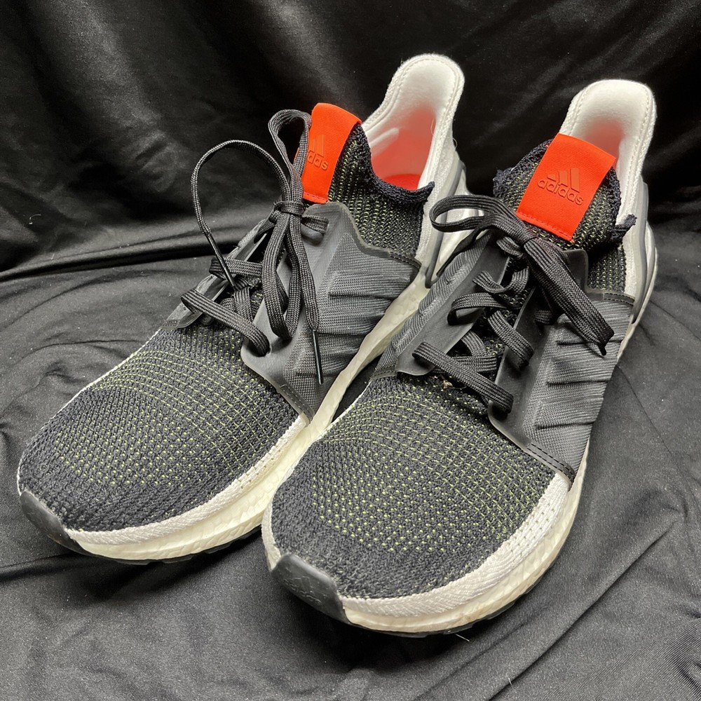 Adidas Ultra Boost 19 Solar Red Black Running Sneaker Shoe G27132 Men's Size 13