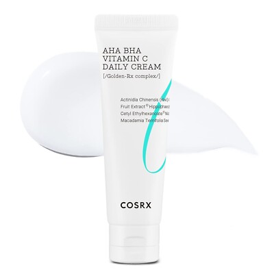 COSRX AHA BHA VITAMIN C Daily Cream 1.69 fl. oz 50 ml, Face Cream, Natural