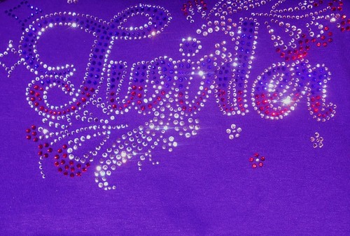 BATON TWIRLING RHINESTONE T SHIRT CHILD SIZES PINK BLUE PURPLE TWIRLERS - Picture 10 of 13