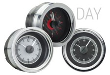Dakota Digital 51-52 Chevy Black Clock w/Whit...