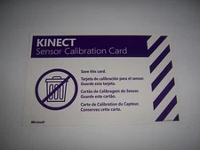 Offical Kinect Sensor Calibration Card - XBox 360 