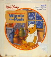 Winnie the Pooh 1982 Vintage CED RCA SelectaVision Videodisc TESTEDWORKING