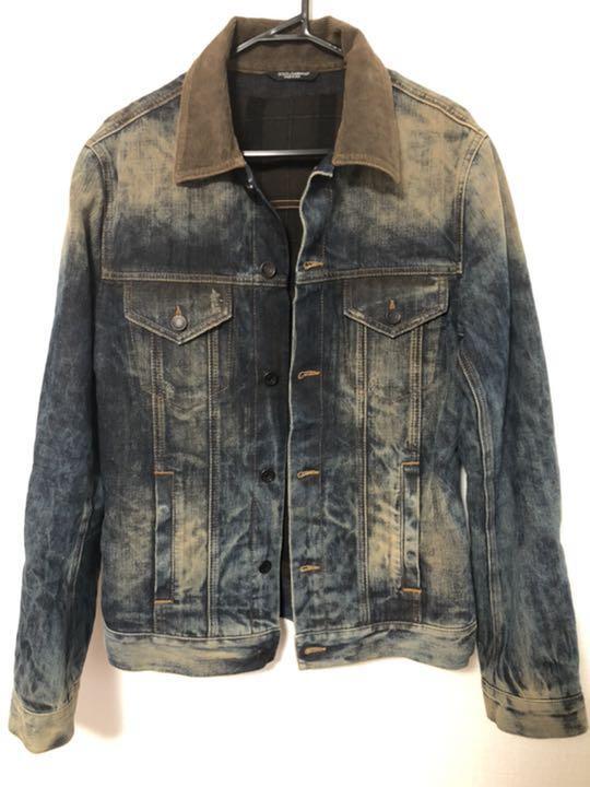 Dolce&Gabbana Men M G Jean Denim Jacket 46 Thick Autumn Dolce&Gabbana Men M G Jean Denim Jacket 46 Thick Autumn