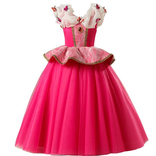 La BELLA ADDORMENTATA PRINCIPESSA AURORA Abito Da Festa Bambini Costume  Vestito Per Ragazze ZG | eBay