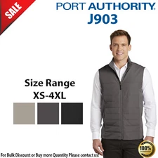Port Authority Mens Sleeveless Front Zipper Collective Insulated Vest J903