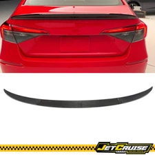 Fits 22-25 Honda Civic HPD Style Real Carbon Fiber Rear Trunk Spoiler Wing Lip