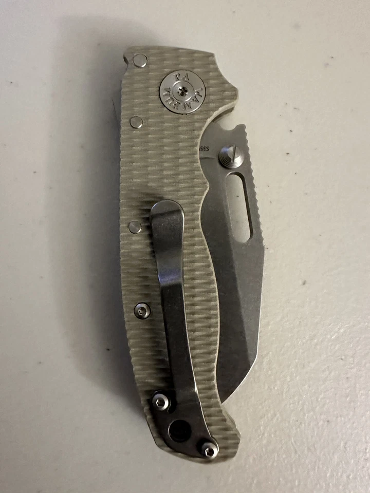 Demko AD20.5 Shark Foot Knife S35VN Coyote Tan G-10 3" Stonewash BNIB EDC - Image 2 of 4