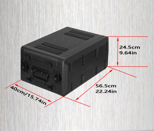 Rack Case 4U 10.2in Deep 3-Space Lockable Flight Case for Standard 19-in devices - Picture 6 of 13