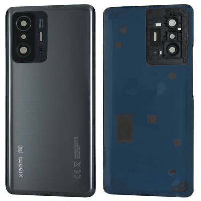 Xiaomi Mi 11T | Mi 11T PRO | 5G Backcover | Akkudeckel | Schwarz Grau mit Linse