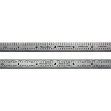 6 Inch 3R Flexible Machinist Rule Stainless 1/10, 1/50, 1/32, 1/64 Made in USA