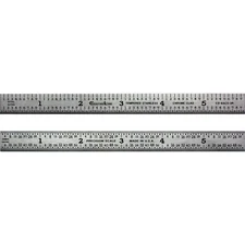6 Inch 3R Flexible Machinist Rule Stainless 1/10, 1/50, 1/32, 1/64 Made in USA
