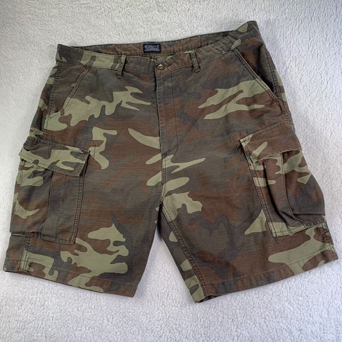 Levi Strauss &Co. Camouflage Cargo Tan Shorts Size W40 Hunting Outdoor