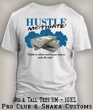 Hustle and Motivate T Big Tall Sport Tee Shirt to Match Air J11 Low “Diffused