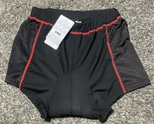 NWT JEPOZRA Men Underwear 3D Cushion Padded Bike Cycling Shorts Black Size Small