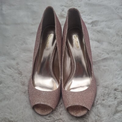 One Toe Rose Gold Peep Toe Wedges Dune Rose Gold Open Toe Shoes