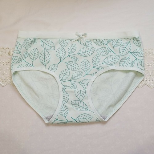 5 Pack Size L Avocado Leaves Print Cotton Blend Underwear Womens Girls - Picture 6 of 12