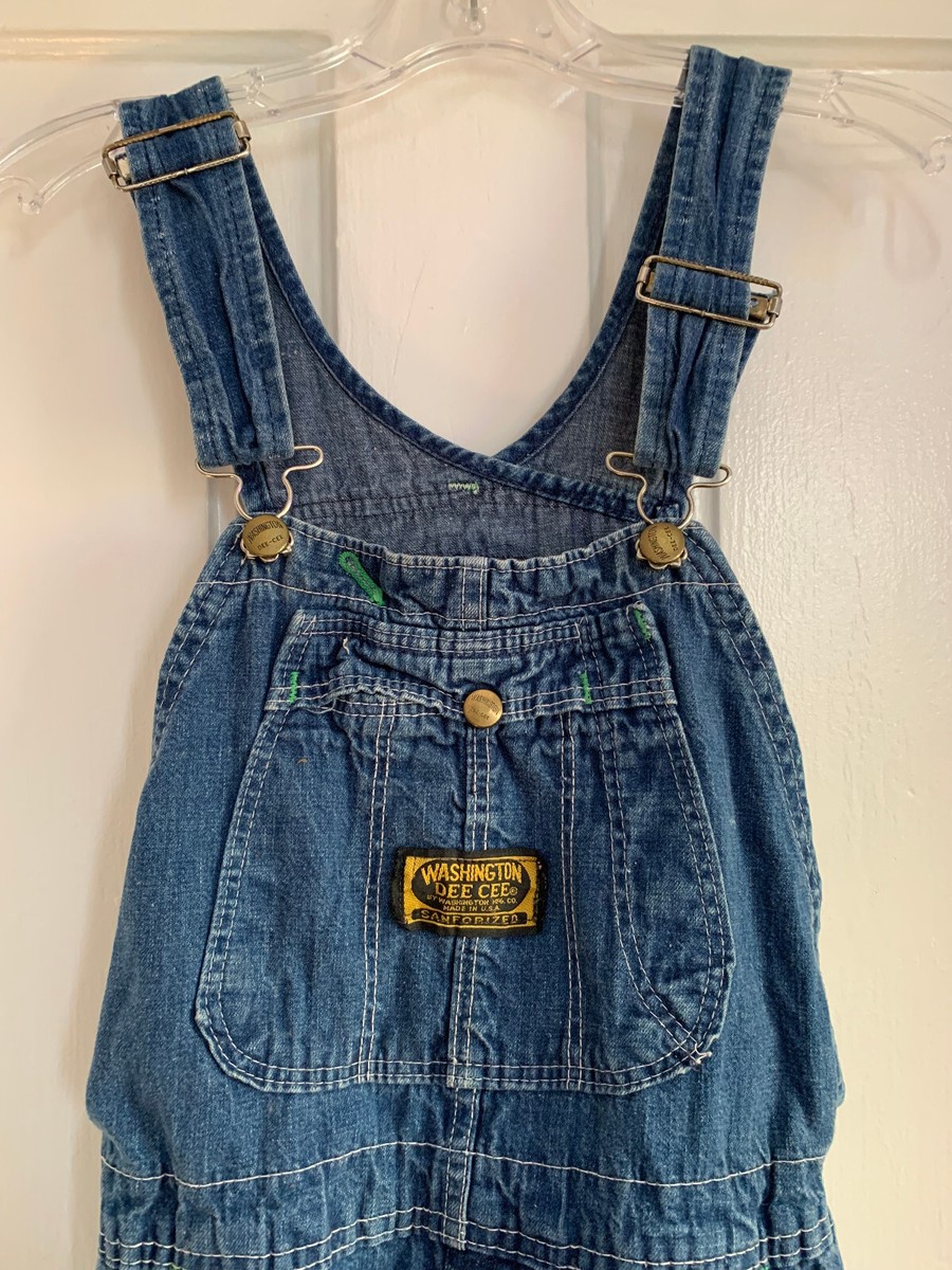 オールインワン・サロペット WASHINGTON DEE CEE FW22 DUNGAREES WITH LOGO (SAWW_0098) VINTAGE WASHINGTON DEE CEE DENIM BIB OVERALLS! SANFORIZED