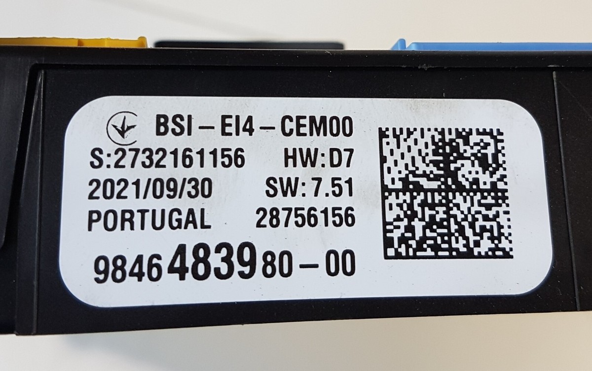 PEUGEOT 2008 1.2 2020 RHD FUSE BOX OEM 9846483980 | eBay