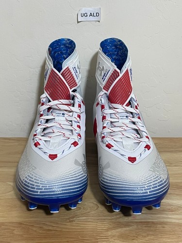 Botines de fútbol americano Under Armour Highlight MC TX LE Texas talla para hombre 11 3025854-100 - Imagen 4 de 8