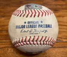 Willie Calhoun Angels Game Used SINGLE Baseball 5/21/2024 vs Astros Hit #260