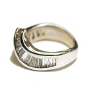 14k white gold 1ct round diamond wedding band anniversary ring 6.5g 6 — photo 6