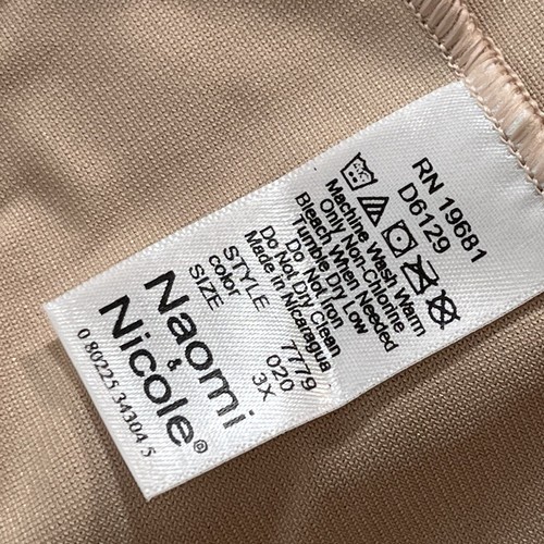 NWT Naomi and Nicole Shapewear Hi-Waist Thigh Slimmer Size 3XL - Nude - Picture 14 of 17