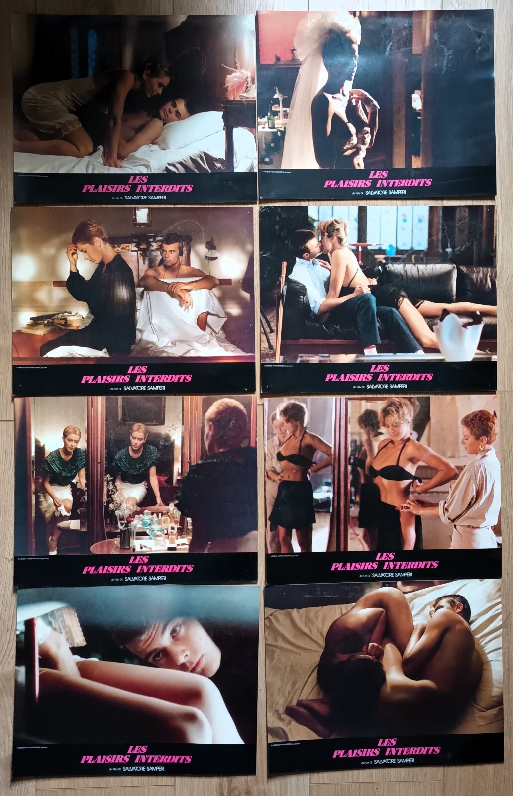 Lote De 8 Fotos Cine Les Golosinas Prohibido 1984