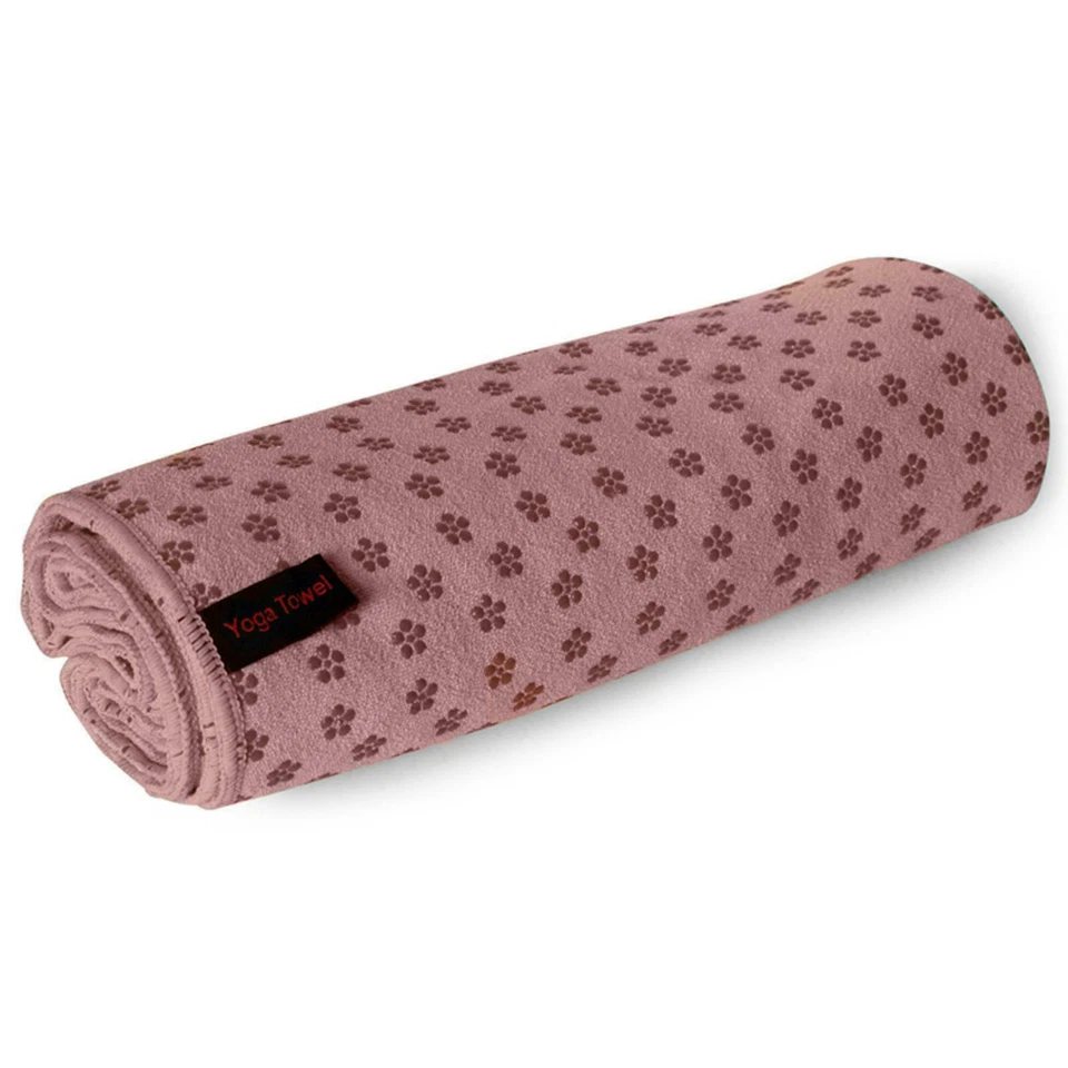 Non Slip Yoga Towel Microfibre Pilates Hot Bikram Grip Blanket Travel Bag - Image 3 of 4