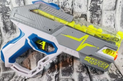 NEW NERF Hyper Rush-40 Pump-Action Blaster and 30 NERF Hyper Rounds