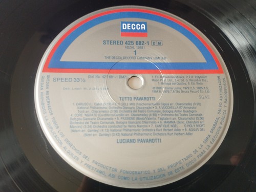Pavarotti Tutto Pavarotti Decca 425681-1 1989 - 2 X LP vinyl 12 " VG/VG 3T - Picture 9 of 24