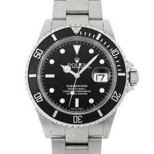 Rolex ROLEX Submariner date 16610 black WATCH 736212