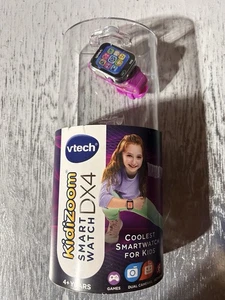 VTech Kid’s KidiZoom Smartwatch DX4 (Purple) Camera & Games - New, Box Damage