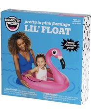 Big Mouth Toys Pink Flamingo Lil' Float Pool Toy Float Ages 1-3, 45 lbs New