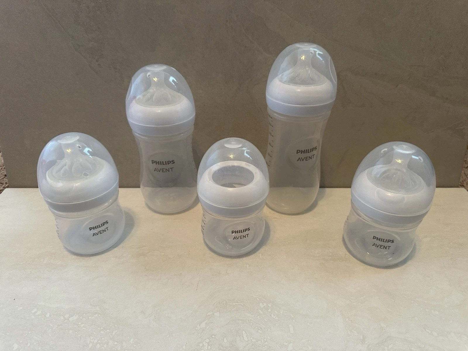 Phillips Natural Avent Bottle Assorted Size Lot Used Needs Nipples
