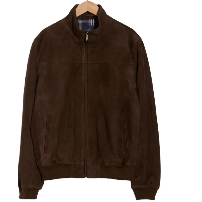 Blouson bomber fermeture Éclair 100 % laine · Marron · Accessoires