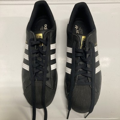 Size 11 - Adidas Superstar Core Black White