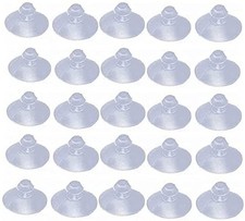 30mm/1.2" Furniture Desk Glass Rubber Transparent Anti-Collision Suction Cups...