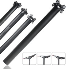 Carbon Bike Seatpost 27.2/31.6mm, 350mm Length 27.2mm 350mm, Matte