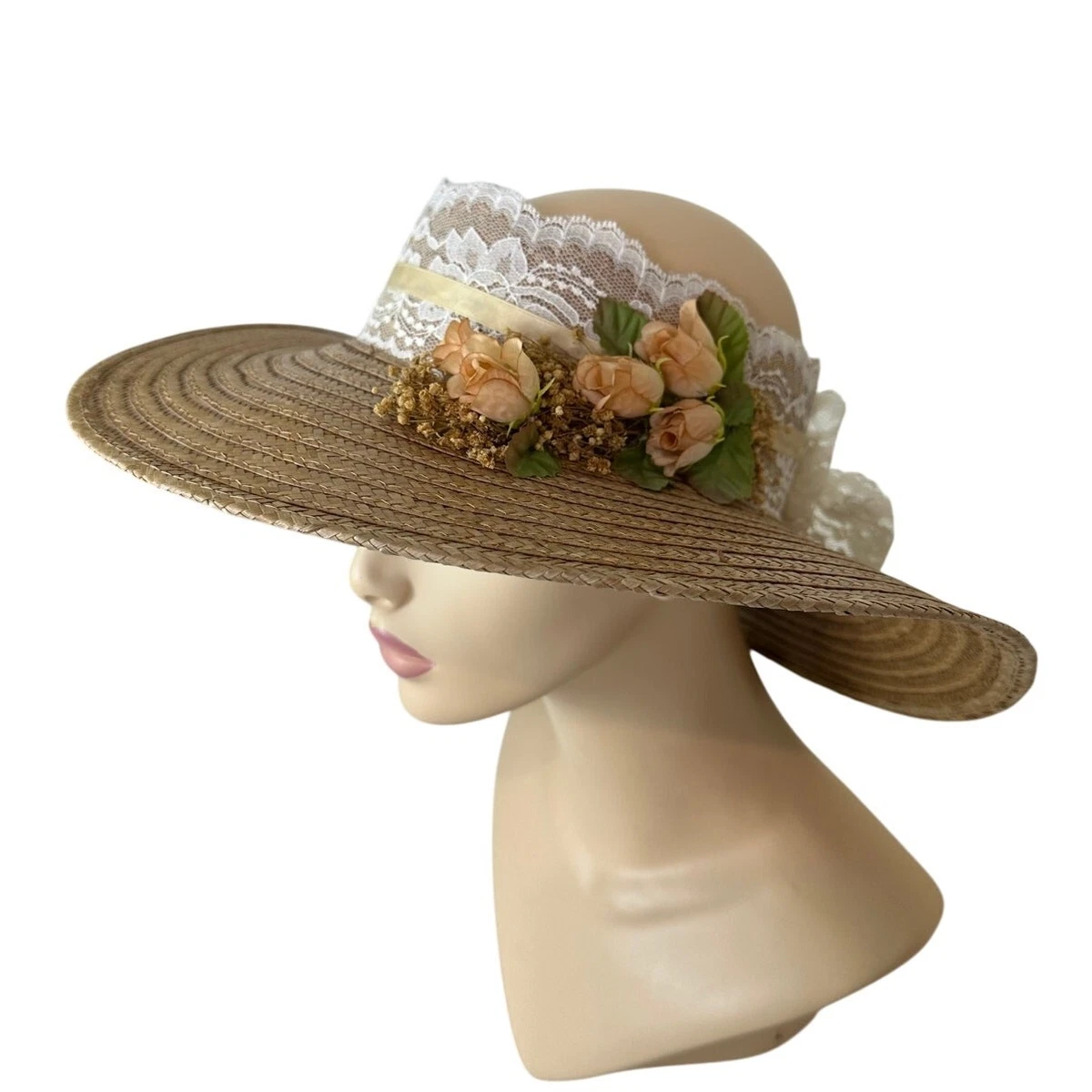 Flower Straw Hats for Women for sale | eBay display picture 1