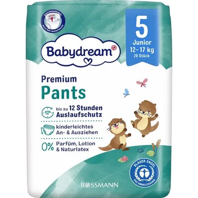 4 Pakete a 20 Stück  Babydream Premium Pants  Gr. 5 Junior 12-17 kg