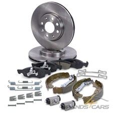 ATEC BREMSSCHEIBEN +BELÄGE VORNE +BACKEN +BREMSZYLINDER HINTEN FÜR OPEL CORSA E
