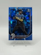 2025 Bowman Baseball Chrome Sapphire Trea Turner #82 Philadelphia Phillies
