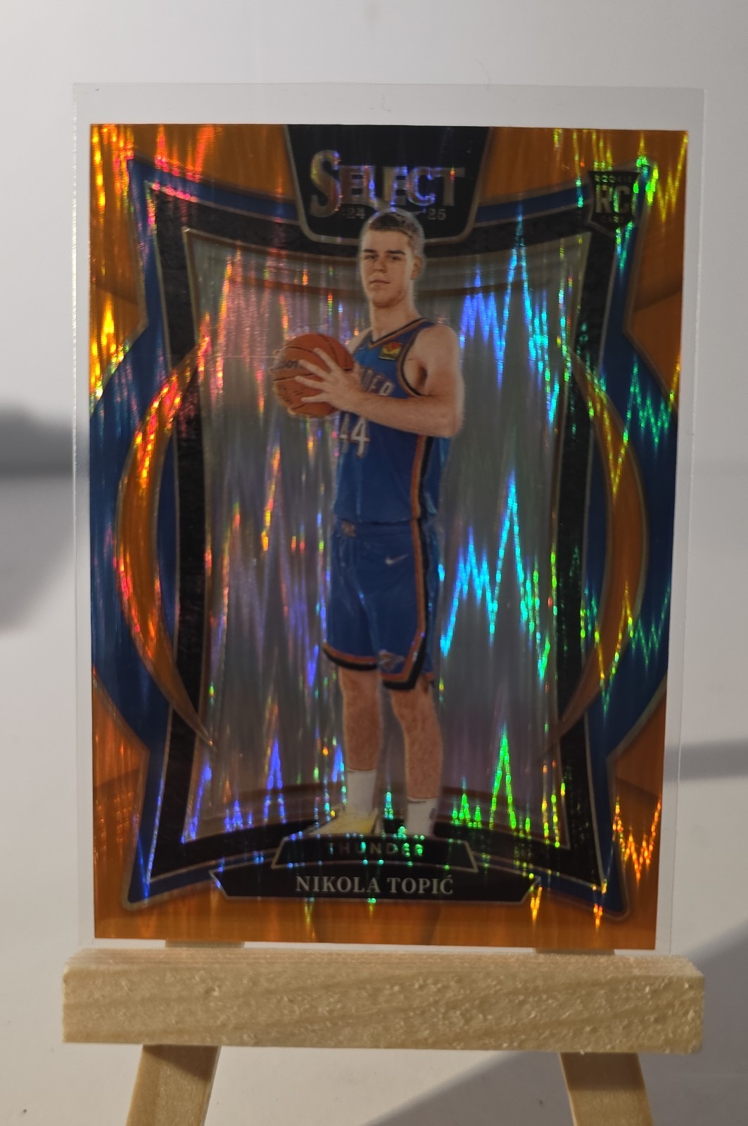 2024-25 Panini Select - Concourse Nikola Topic #89 Orange Flash Prizm (RC)