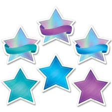 Creative Teaching Press Mystical Magical Shimmering Stars Cut Outs, 3 in, CTP 86