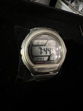 Vintage Casio Wave Ceptor Atomic World Time Watch Illuminator WR50M, Runs